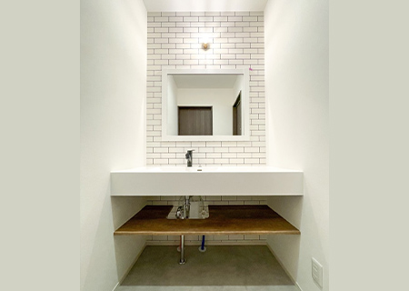 思わず自慢したくなるこだわりの洗面台